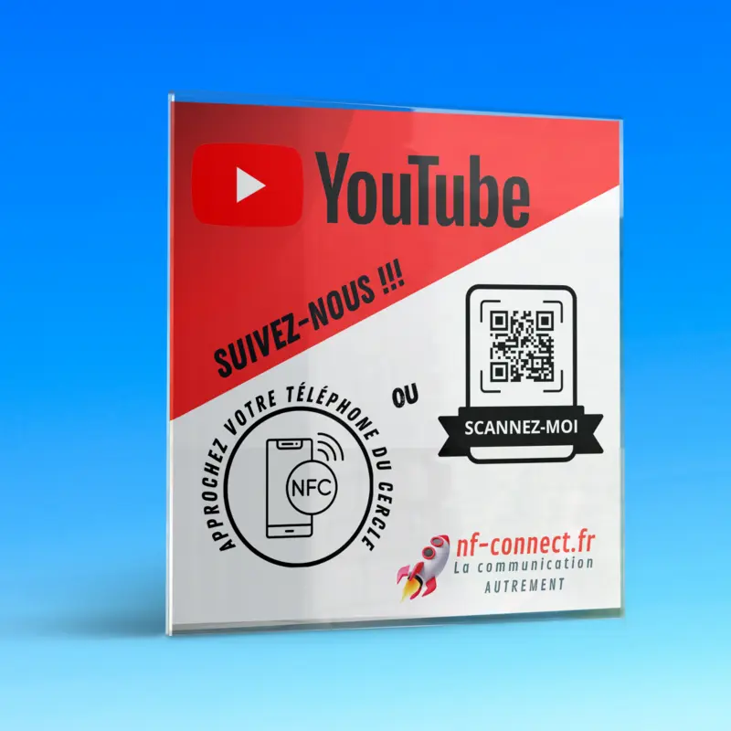 Plaque en verre Comptoir Youtube