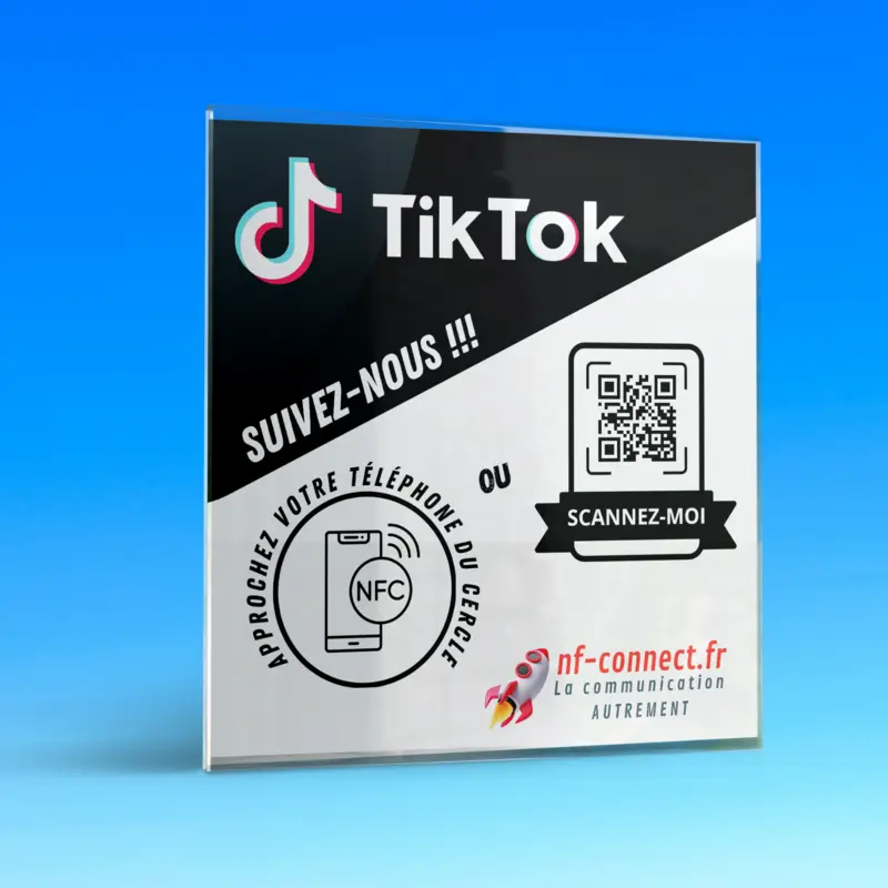 Plaque en verre Comptoir TikTok