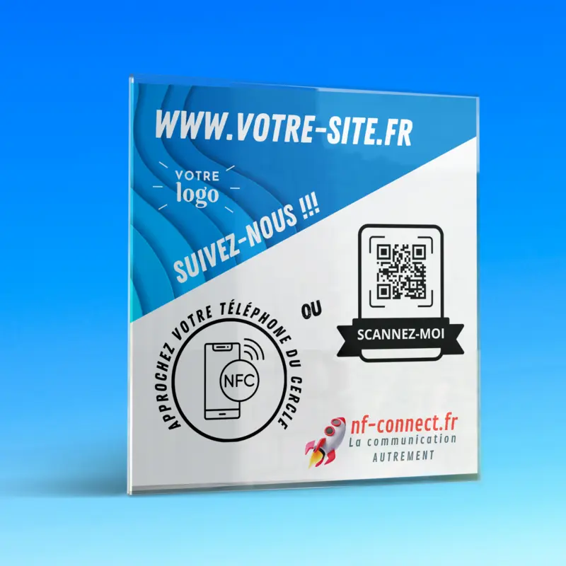 Plaque en verre Comptoir Site Internet