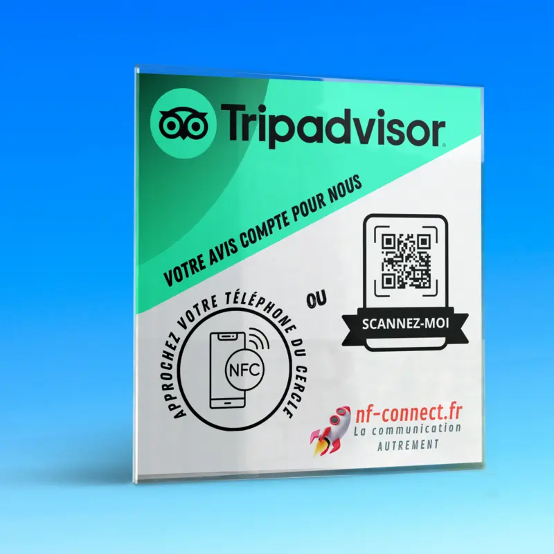 Plaque en verre Comptoir Tripadvisor