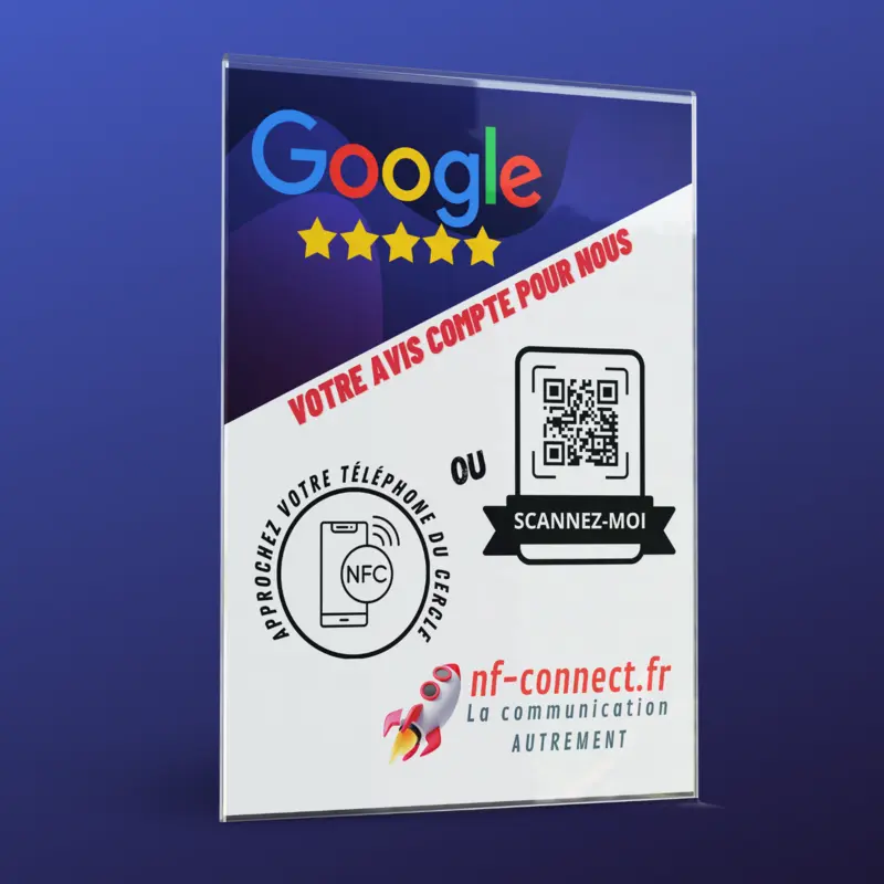 Plaque en verre Guichet Google