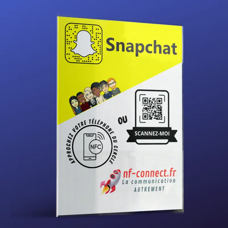 Plaque en verre Guichet Snapchat